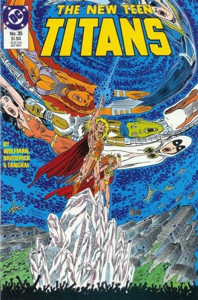 The New Teen Titans, Vol. 2 Crystal Chaos |  Issue#35 | Year:1987 | Series: Teen Titans | Pub: DC Comics