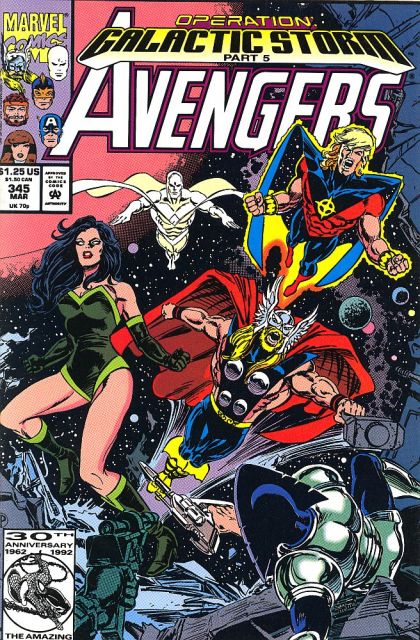 The Avengers, Vol. 1 Operation: Galactic Storm - Part 5: Storm Gatherings |  Issue#345A | Year:1992 | Series: Avengers |
