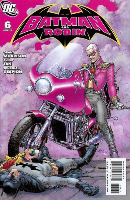 Batman and Robin, Vol. 1 Revenge of the Red Hood, Part Three: Flamingo Is Here |  Issue#6A | Year:2009 | Series: Batman | Pub: DC Comics | Frank Quitely Regular Cover