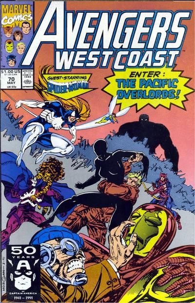 The West Coast Avengers, Vol. 2 The Pacific Overlords, Part I |  Issue#70A | Year:1991 | Series:  |
