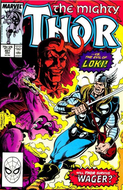 Thor, Vol. 1 The Wager |  Issue#401A | Year:1988 | Series: Thor | Pub: Marvel Comics