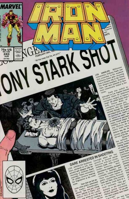 Iron Man, Vol. 1 Heartbeater |  Issue#243A | Year:1989 | Series: Iron Man | Pub: Marvel Comics