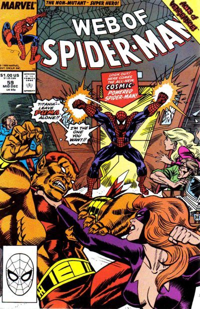 Web of Spider-Man, Vol. 1 Acts of Vengeance - With Great Power |  Issue#59A | Year:1989 | Series: Spider-Man | Pub: Marvel Comics | Direct Edition