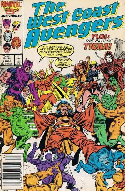 The West Coast Avengers The Lady... Or The Tigra |  Issue#15B | Year:1986 | Series:  | Pub: Marvel Comics