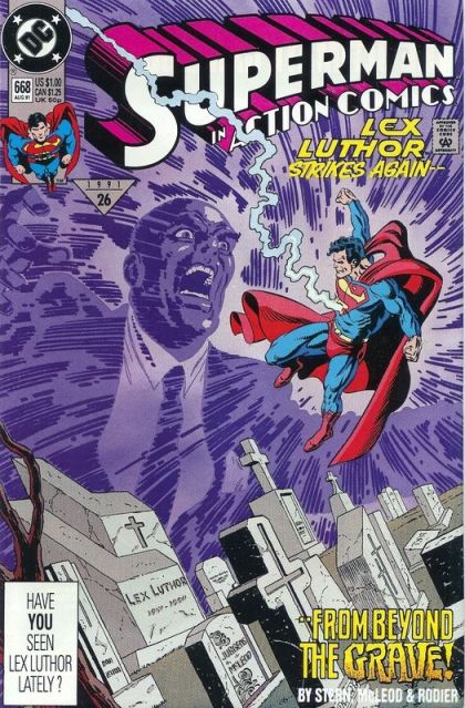 Action Comics, Vol. 1 The Ghost Of Luthor |  Issue#668A | Year:1991 | Series:  |