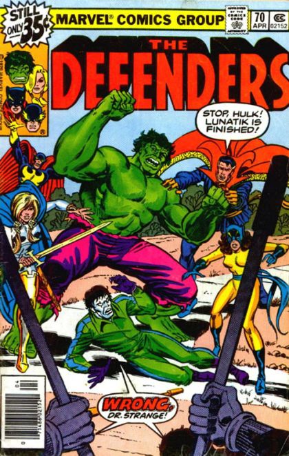 The Defenders, Vol. 1 Catch a Falling Lunatik! |  Issue#70 | Year:1979 | Series: Defenders | Pub: Marvel Comics