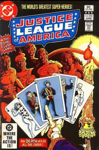 Justice League of America, Vol. 1 Shuffle and Deal... With Death |  Issue#203A | Year:1982 | Series: Justice League |