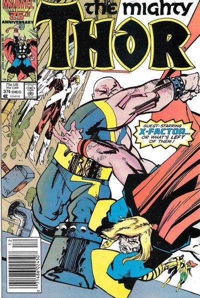Thor, Vol. 1 Mutant Massacre - Part 9: Fires Of The Night! |  Issue#374B | Year:1986 | Series: Thor | Pub: Marvel Comics |