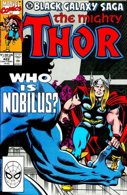 Thor, Vol. 1 The Black Galaxy Saga, Part 4: … Then What Are Gods?!; Tales of Asgard: The Secret of the Endless Circle!! |  Issue#422A | Year:1990 | Series: Thor |