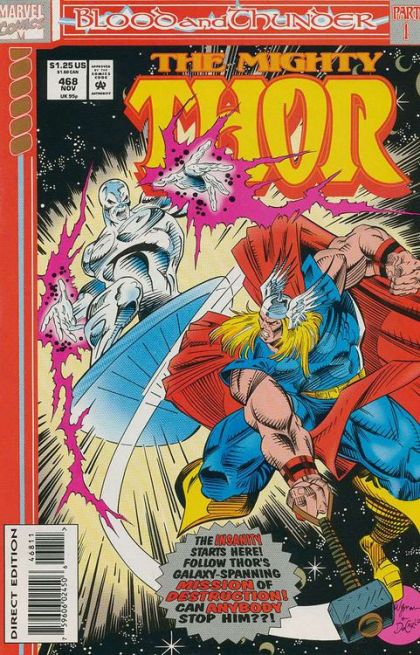 Thor, Vol. 1 Blood and Thunder - Part 1: Distant Thunder |  Issue#468A | Year:1993 | Series: Thor | Pub: Marvel Comics