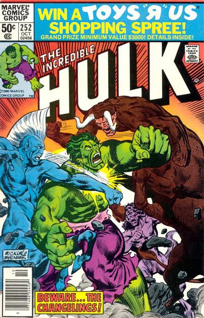The Incredible Hulk, Vol. 1 The Changelings! |  Issue#252B | Year:1980 | Series: Hulk |
