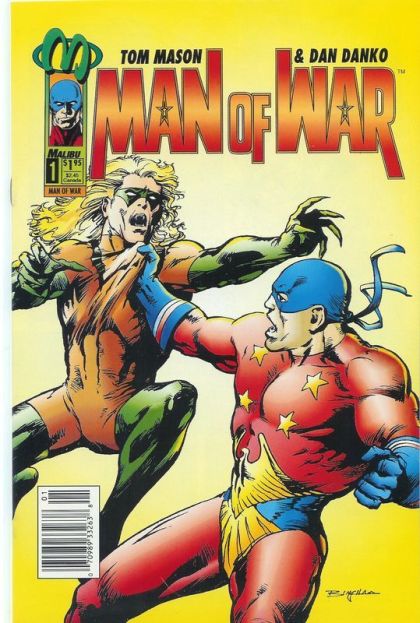 Man of War (Malibu) A Man At War |  Issue#1B | Year:1993 | Series: Man of War | Pub: Malibu Comics