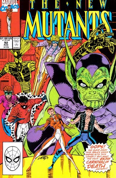 New Mutants, Vol. 1 When the Carnival Comes To Town |  Issue#92A | Year:1990 | Series: New Mutants | Pub: Marvel Comics