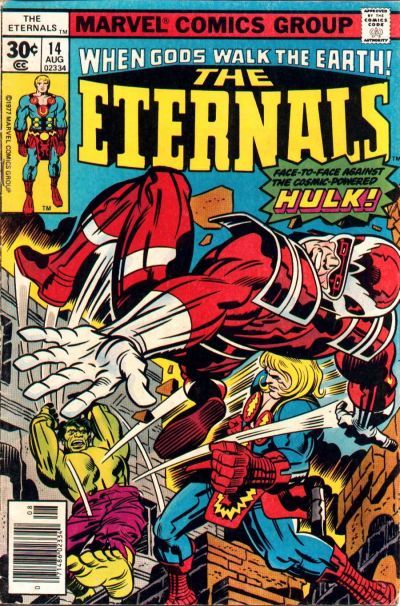 Eternals, Vol. 1 Ikaris and the Cosmic Powered Hulk |  Issue#14B | Year:1977 | Series: Eternals |