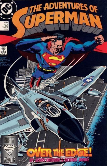 The Adventures of Superman Over The Edge |  Issue#447A | Year:1988 | Series: Superman | Direct Edition