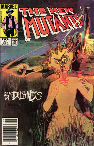 New Mutants, Vol. 1 Bad Lands |  Issue#20B | Year:1984 | Series: New Mutants | Pub: Marvel Comics | Newsstand Edition