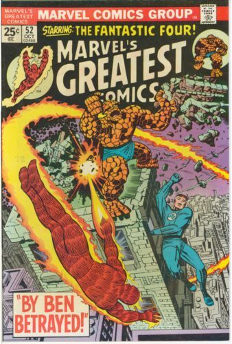 Marvel's Greatest Comics By Ben Betrayed |  Issue#52 | Year:1974 | Series:  | Pub: Marvel Comics