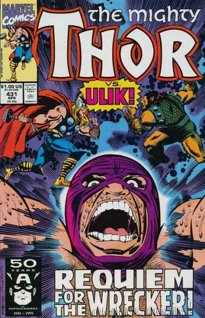 Thor Requiem for the Wrecker! |  Issue#431A | Year:1991 | Series: Thor | Pub: Marvel Comics