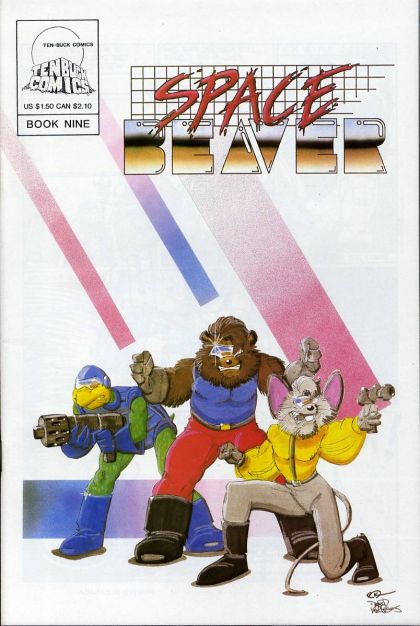 Space Beaver Descent |  Issue#9 | Year:1988 | Series:  | Pub: Ten-Buck Comics |