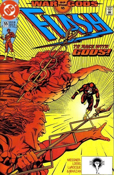 Flash, Vol. 2 War of the Gods - To Race With Gods |  Issue#55A | Year:1991 | Series: Flash | Pub: DC Comics