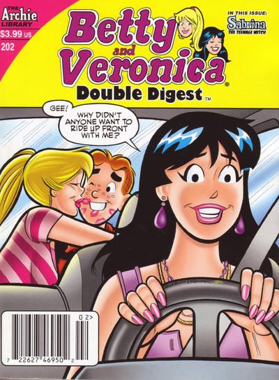 Betty & Veronica Double Digest  |  Issue#202B | Year:2012 | Series: Single Digest | Pub: Archie Comic Publications