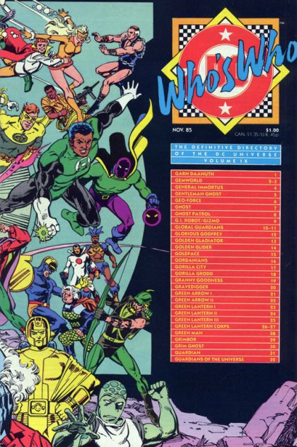 Who's Who: The Definitive Directory of the DC Universe Garn Daanuth to Guardians of the Universe |  Issue#9A | Year:1985 | Series: Who's Who? | Pub: DC Comics