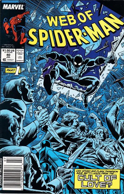 Web of Spider-Man, Vol. 1 Cult Of Love, Part 1: All You Need Is Love |  Issue#40C | Year:1988 | Series: Spider-Man |