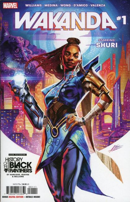 Wakanda, Vol. 1 Shuri / History of the Black Panthers - Chapter One: Creation Myth |  Issue#1A | Year:2022 | Series: Black Panther | Pub: Marvel Comics | Regular Mateus Manhanini Cover