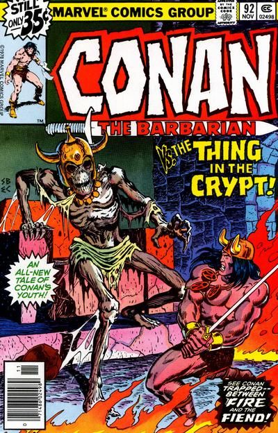 Conan the Barbarian, Vol. 1 The Thing In The Crypt! |  Issue#92A | Year:1978 | Series: Conan |