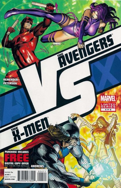 AvX vs. AvX - Daredevil Vs. Psylocke / The Mighty Thor Vs. Emma Frost |  Issue#4A | Year:2012 | Series: Avengers | Pub: Marvel Comics