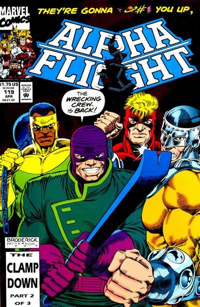Alpha Flight, Vol. 1 The Clampdown!, Part 2 |  Issue#119A | Year:1993 | Series: Alpha Flight | Pub: Marvel Comics |