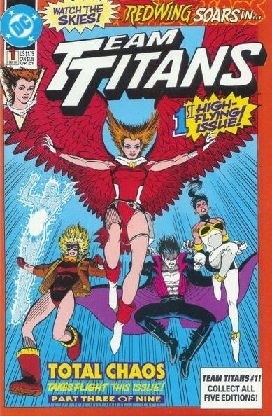 Team Titans Total Chaos - The High-Flying Origin of Redwing / Childhood's End |  Issue#1C | Year:1992 | Series: Teen Titans | Pub: DC Comics
