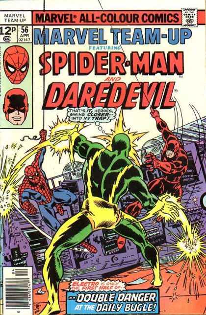 Marvel Team-Up, Vol. 1 Spider-Man And Daredevil: Double Danger At The Daily Bugle! |  Issue#56B | Year:1977 | Series: Marvel Team-Up | Pub: Marvel Comics
