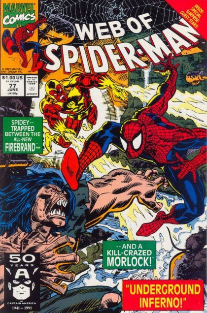 Web of Spider-Man, Vol. 1 Home Is Where The Terror Is! |  Issue#77A | Year:1991 | Series: Spider-Man | Pub: Marvel Comics |