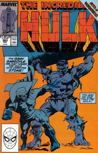 The Incredible Hulk, Vol. 1 Acts of Vengeance - Still Life |  Issue#363A | Year:1989 | Series: Hulk |
