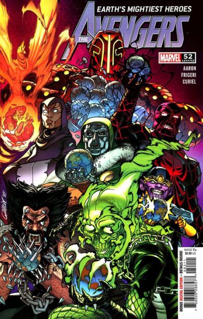 Avengers, Vol. 8 The Death Hunters, Part Two |  Issue#52A | Year:2022 | Series: Avengers | Pub: Marvel Comics | Javier Garrón Regular Cover