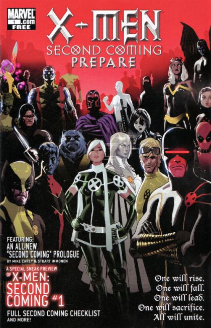Second Coming: Prepare Second Coming - Where Were You? |  Issue#1 | Year:2010 | Series: X-Men | Pub: Marvel Comics |