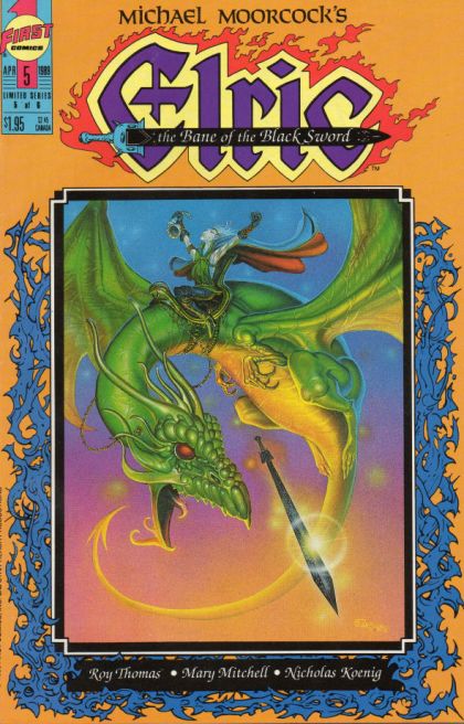 Elric: The Bane of the Black Sword The Flame Bringers |  Issue#5 | Year:1989 | Series: Elric | Pub: First Comics |