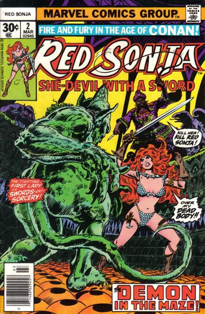 Red Sonja, Vol. 1 The Demon of the Maze |  Issue#2A | Year:1977 | Series: Red Sonja | Pub: Marvel Comics