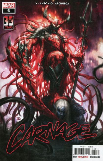 Carnage, Vol. 3 Carnage in Hell, Part One |  Issue#6A | Year:2022 | Series:  | Pub: Marvel Comics | Kendrick Lim Regular