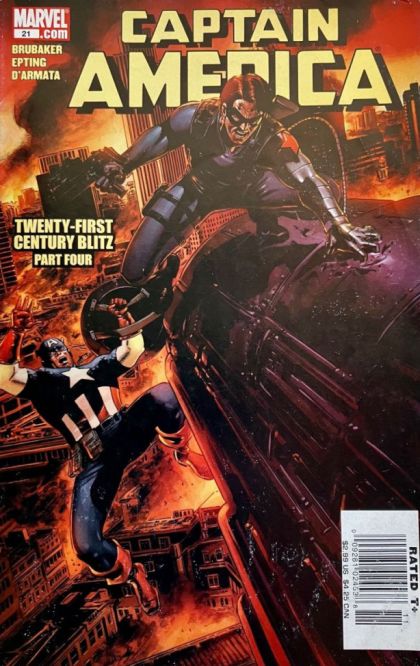 Captain America, Vol. 5 Twenty-First Century Blitz, Part Four |  Issue#21B | Year:2006 | Series: Captain America | Pub: Marvel Comics | Steve Epting Newsstand