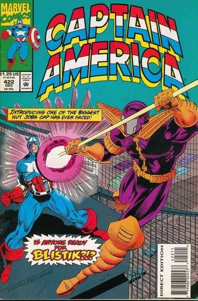 Captain America, Vol. 1 Going Ballistic |  Issue#422A | Year:1993 | Series: Captain America |