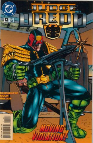 Judge Dredd, Vol. 3 Theme Wars, Part 1: Moving Violation |  Issue#13 | Year:1995 | Series: Judge Dredd | Pub: DC Comics