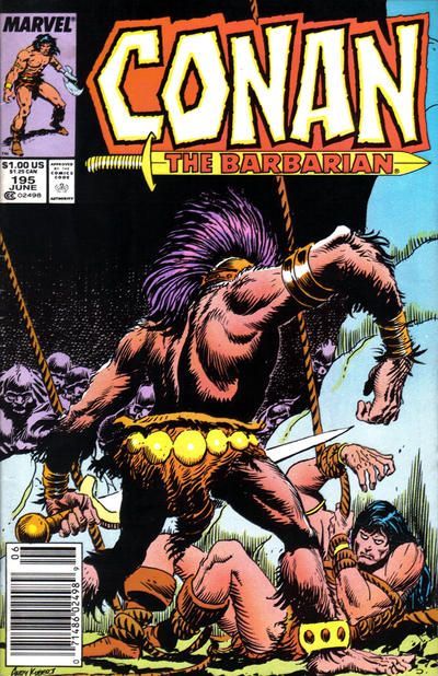 Conan the Barbarian, Vol. 1 Blood Of Ages |  Issue#195B | Year:1987 | Series: Conan | Pub: Marvel Comics