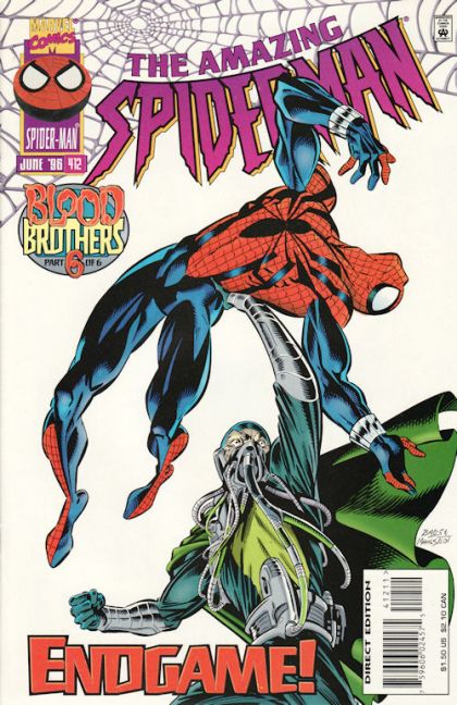 The Amazing Spider-Man, Vol. 1 Clone Saga - Blood Brothers, The Face of My Enemy! |  Issue#412A | Year:1996 | Series: Spider-Man |