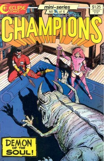 Champions (Eclipse) The Curse of the Hellfire Crown Chapter 5 |  Issue#3 | Year:1986 | Series:  | Pub: Eclipse Comics