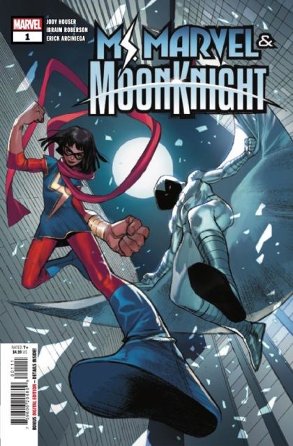 Ms. Marvel & Moon Knight  |  Issue#1A | Year:2022 | Series:  | Pub: Marvel Comics | Regular Sara Pichelli Cover