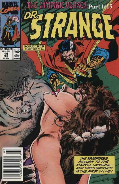 Doctor Strange: Sorcerer Supreme, Vol. 1 The Vampiric Verses, Part 1: It's in the Blood |  Issue#14 | Year:1989 | Series: Doctor Strange |