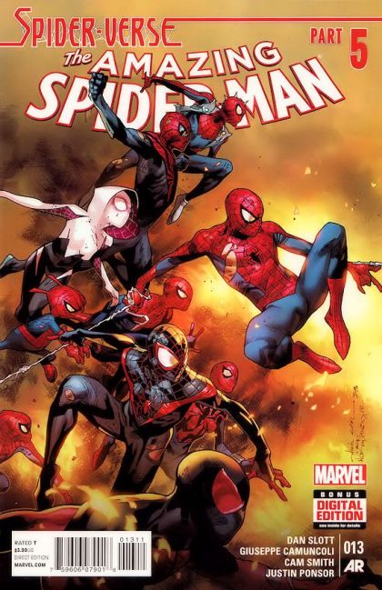 The Amazing Spider-Man, Vol. 3 Spider-Verse - Spider-Verse, Part Five: Spider-Men: No More |  Issue#13A | Year:2015 | Series: Spider-Man |
