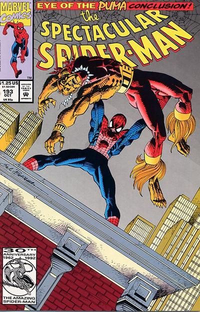 The Spectacular Spider-Man, Vol. 1 Over the Edge |  Issue#193A | Year:1992 | Series: Spider-Man |